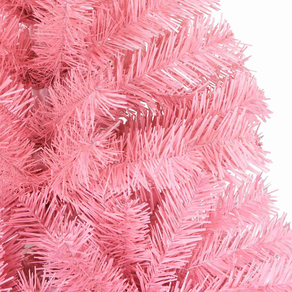Kalėdų eglutė su 300 LED s stovu Rožinė 180 cm PVC