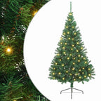 Dirbtinis prieššventinis eglutė su šviesomis Žalia 240 cm PVC