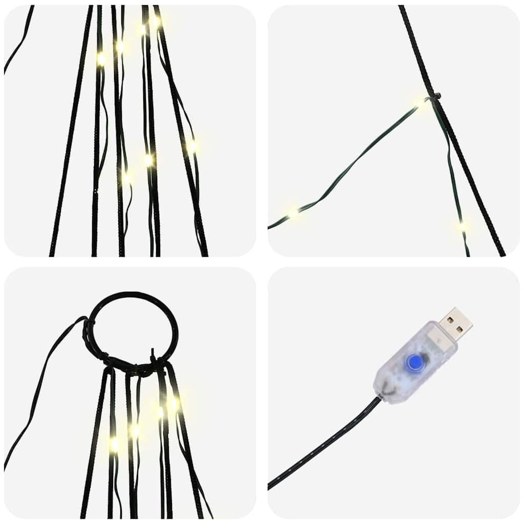 LED Kalėdinė eglutė su žemės kuoleliais Šilta balta 182 cm