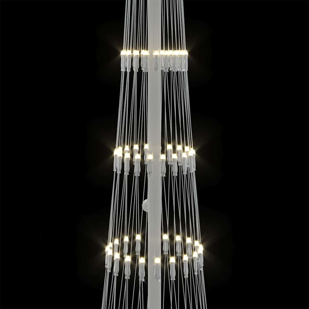 LED Kalėdų medis s stovu Šilta balta 51 x 51 x 190 cm metalas