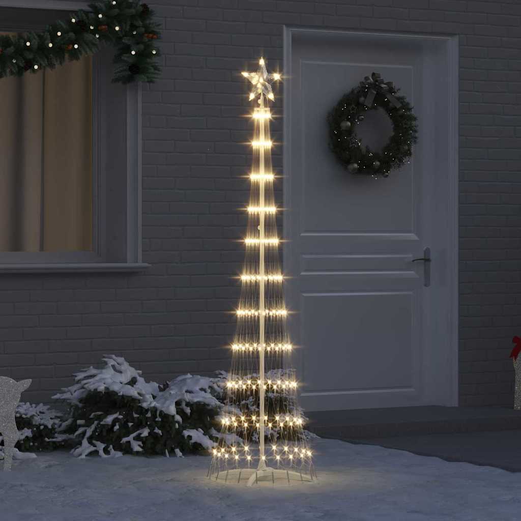 LED Kalėdų medis s stovu Šilta balta 51 x 51 x 190 cm metalas