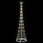 LED Kalėdų medis s stovu Šilta balta 51 x 51 x 190 cm metalas
