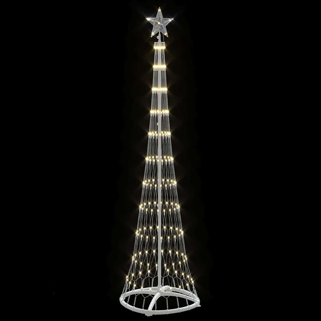 LED Kalėdų medis s stovu Šilta balta 51 x 51 x 190 cm metalas