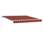 Ištraukiama markizė Oranžinė ir ruda 350 x 250 cm