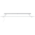 Pavėsinė su lempučių girliandomis LED, taupe, 3x3m
