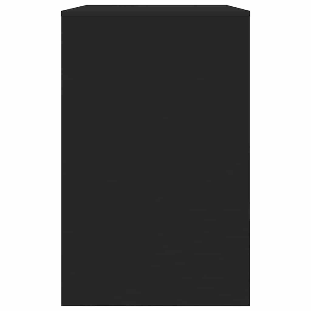 Stalas su stalčių Juoda 100 x 50 x 78 cm Apdirbta mediena