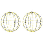 Dovana su 192 LED 2 pcs Šilta balta 43.5 cm metalas