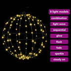 Dovana su 192 LED 2 pcs Šilta balta 43.5 cm metalas