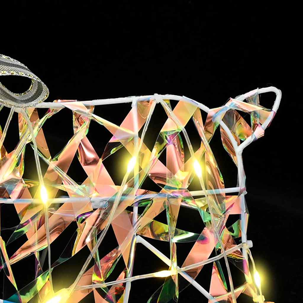 LED elniai su 60 LED 3 pcs Šilta balta PET