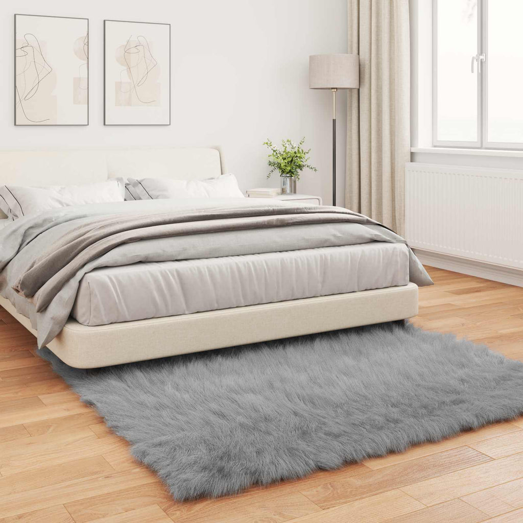 Dirbtinio avikailio kilimas Tafalla Pilka 120 x 120 cm