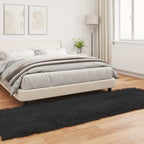 Dirbtinio avikailio kilimas Tafalla Juoda 80 x 250 cm