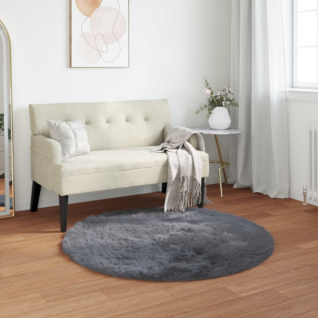 Dirbtinio avikailio kilimas Tafalla Antracitas Ø 120 cm