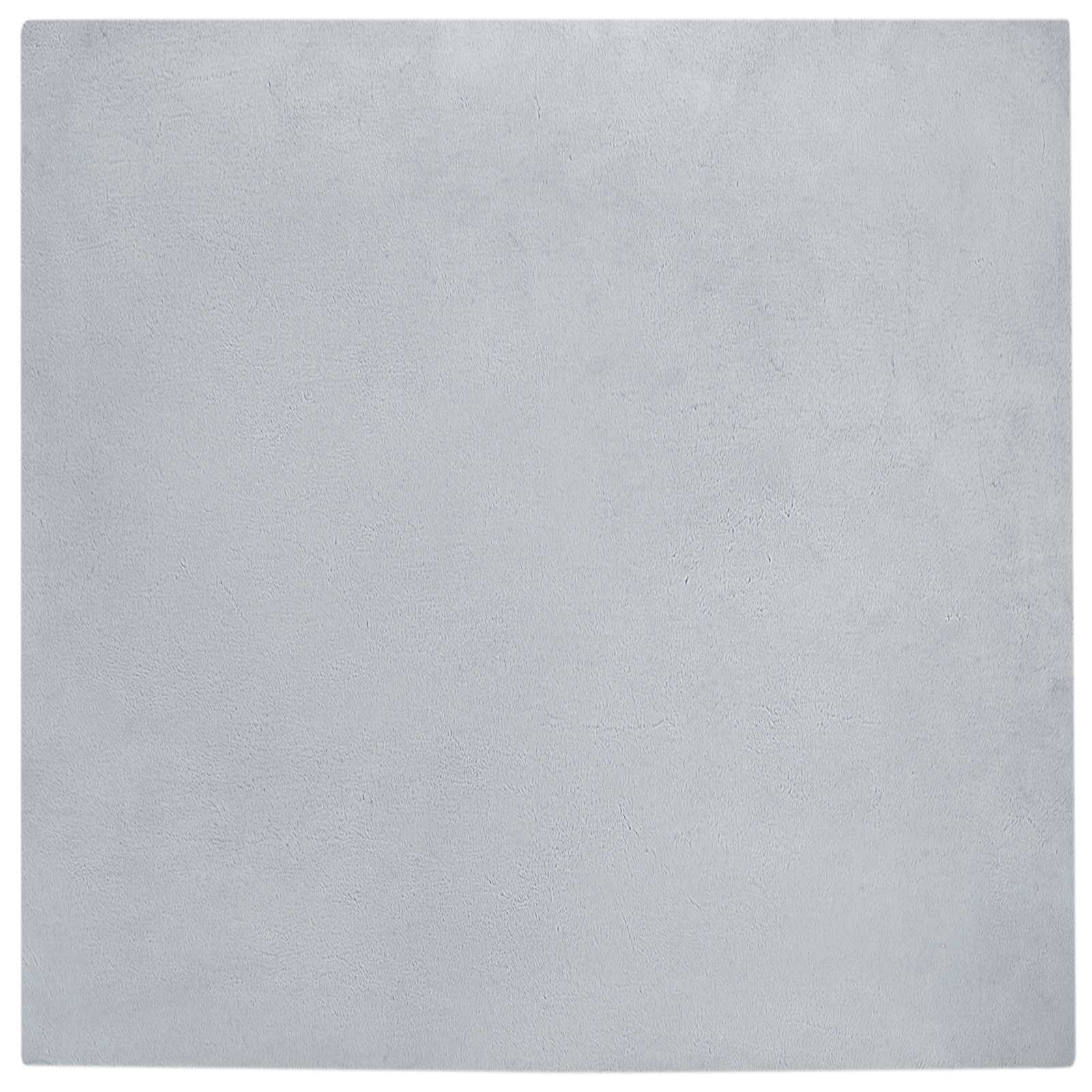 Dirbtinio triušio kailio kilimas Olite Pilka 200 x 200 cm