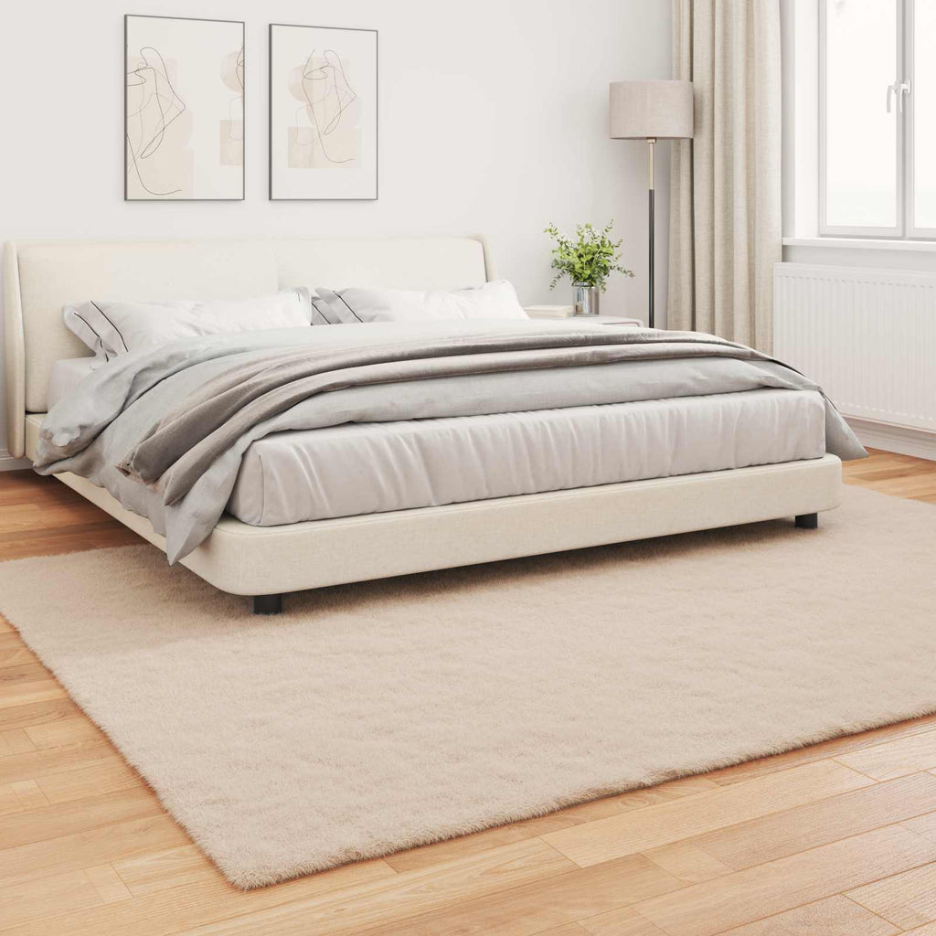 Dirbtinio triušio kailio kilimas Olite Taupe 200 x 280 cm