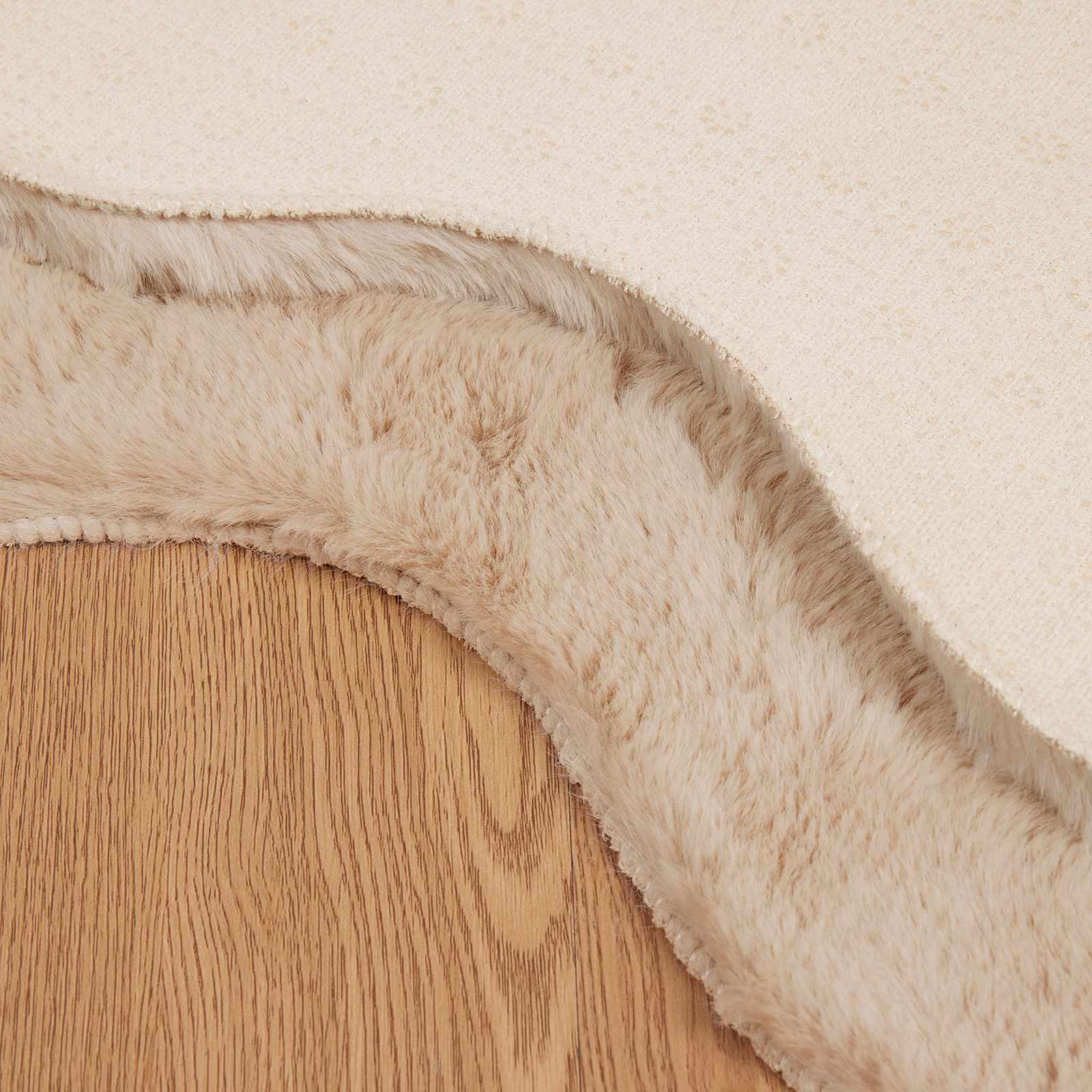 Dirbtinio triušio kailio kilimas Olite Taupe 80 x 120 cm