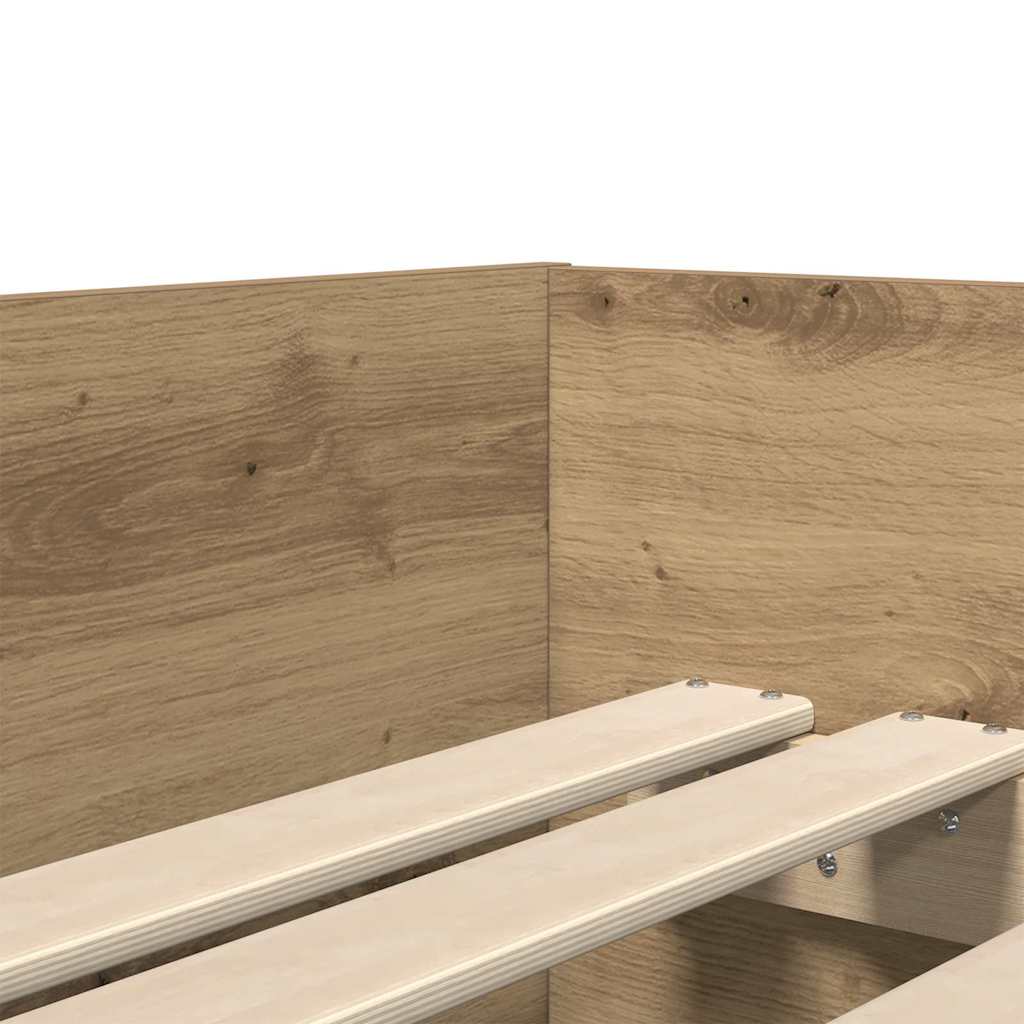 Lovos rėmas su stalčių Amatininkų ąžuolas 90 x 200 cm