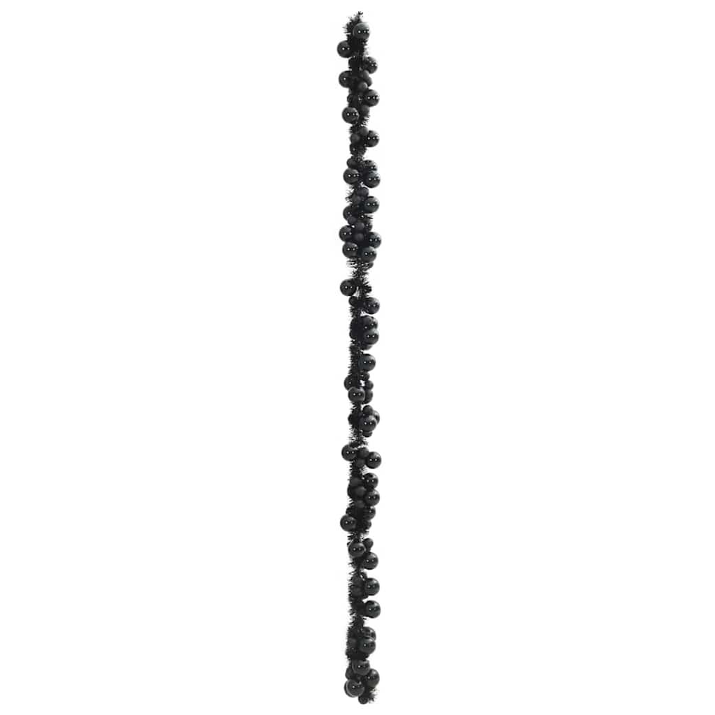 Kalėdų rutulių girlianda Juoda 186 cm Polystirenas