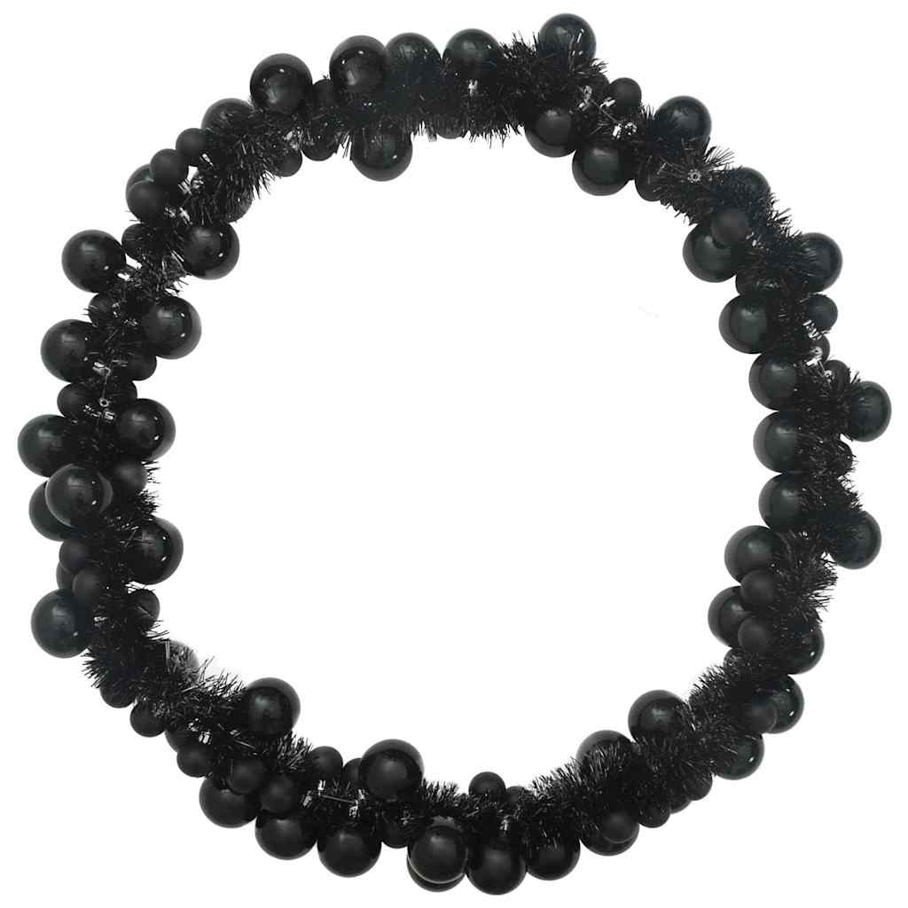 Kalėdų rutulių girlianda Juoda 186 cm Polystirenas