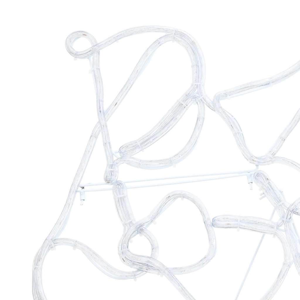 Kalėdų dekoracija su 1224 LED Įvairiaspalvis 69 x 79 cm PVC