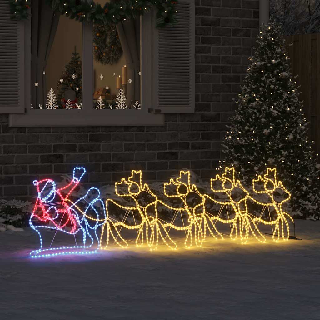 Kalėdų dekoracija su 1224 LED Įvairiaspalvis 69 x 79 cm PVC