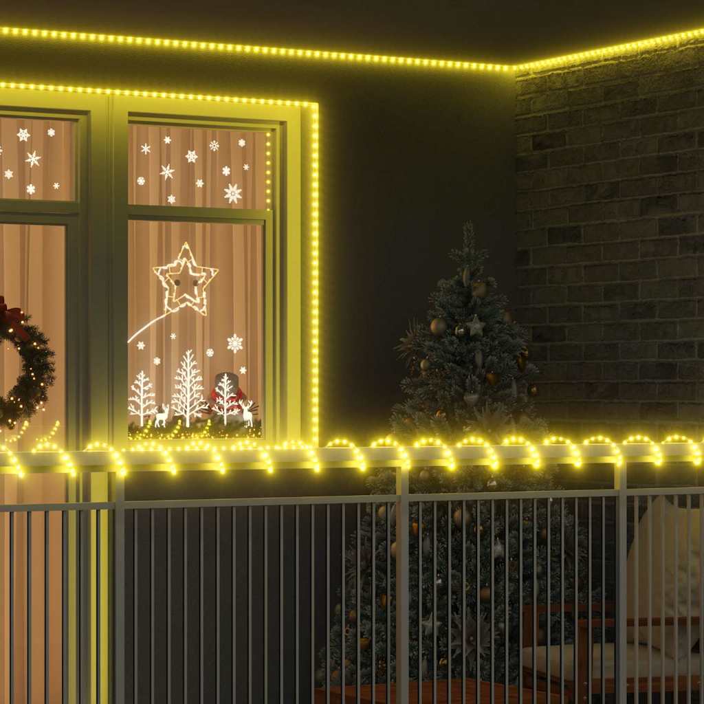 Virvės Šviesa su 1200 LED Šilta balta 50 m PVC