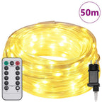 Virvės Šviesa su 1200 LED Šilta balta 50 m PVC