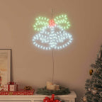 Kalėdų skambutis su 144 LED Įvairiaspalvis 56 x 46 cm PVC