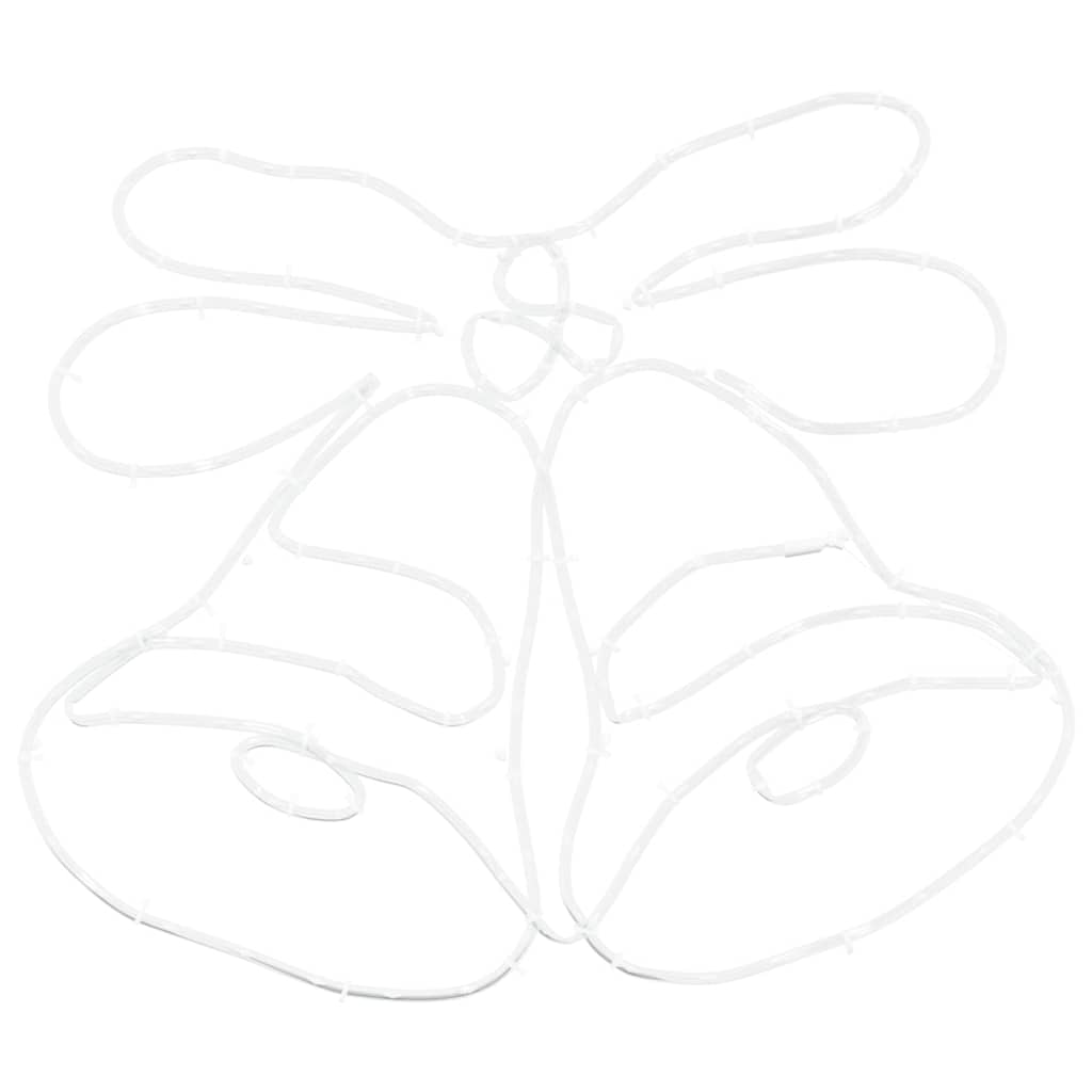 Kalėdų skambutis su 144 LED Įvairiaspalvis 56 x 46 cm PVC