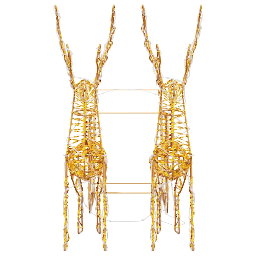 Elnių tempimo roges su 160 LED Šilta balta 30 x 12 x 55 cm PET