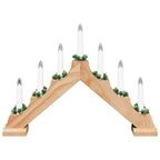 Kalėdų žvakių tiltas su 7 LED Ruda 39.5 x 5 x 29 cm