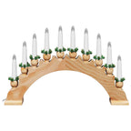 Kalėdų žvakių arkos su 10 LED žvakių Ruda 47 x 5 x 29 cm
