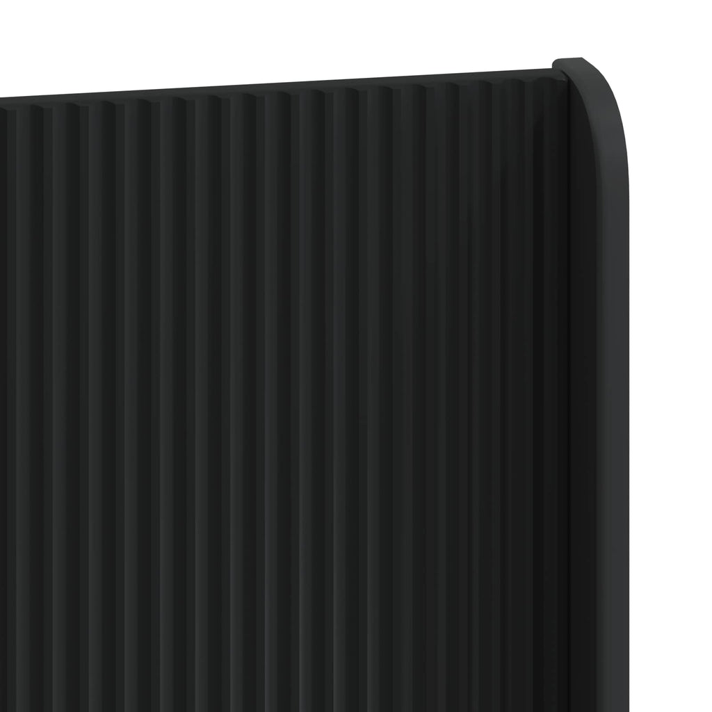 Lovos rėmas su saugojimu ir nugara Juoda 200 x 200 cm
