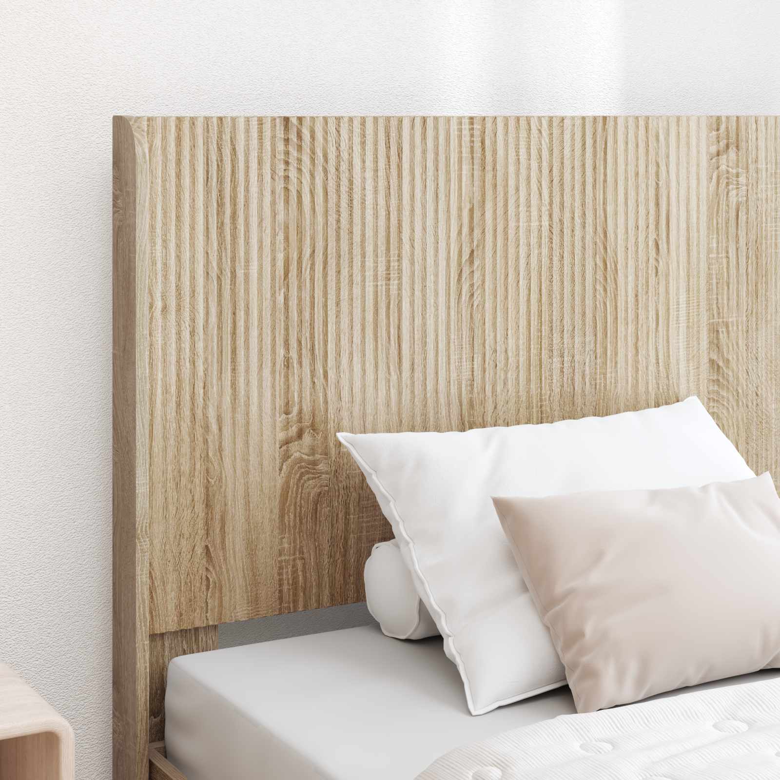 Lovos rėmas su saugojimu ir nugara Sonoma ąžuolas 100 x 200 cm
