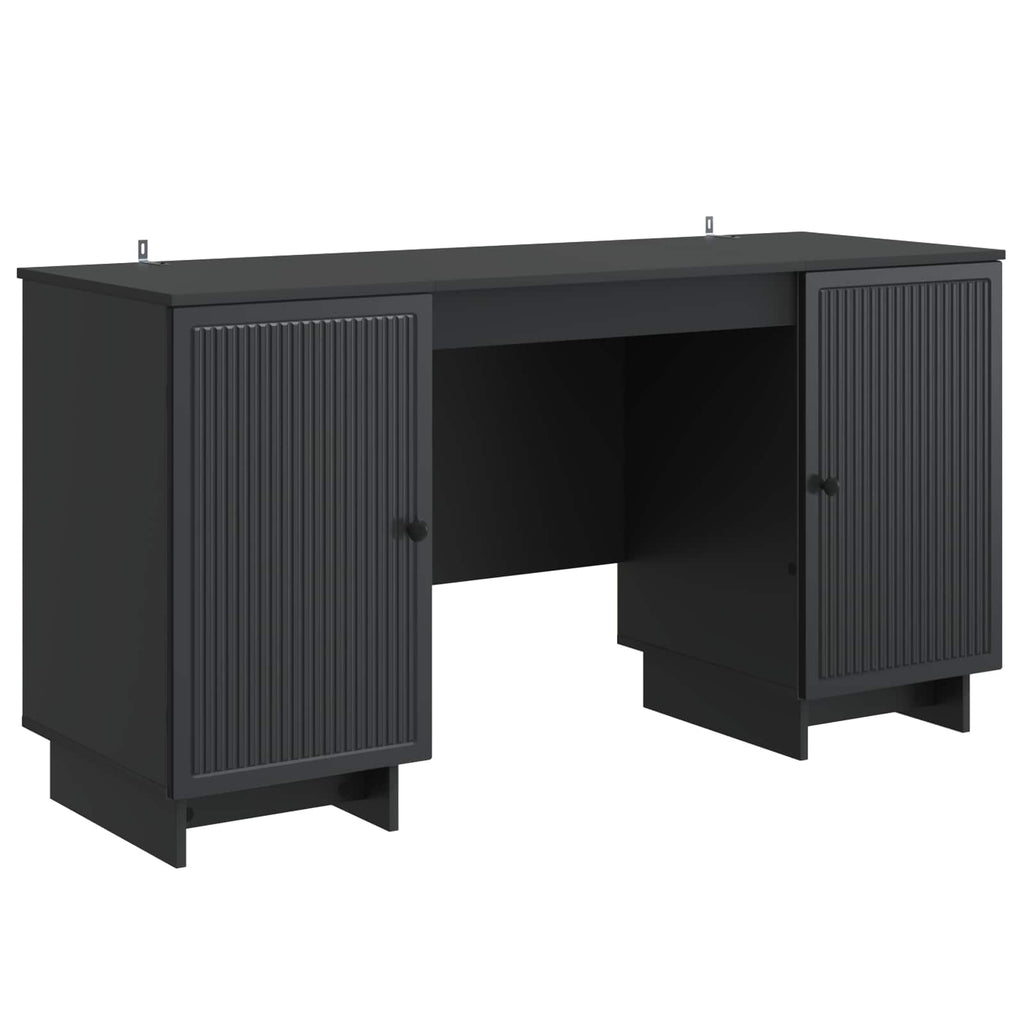 Stalas Juoda Apdirbta mediena 142,5 x 50 x 75 cm