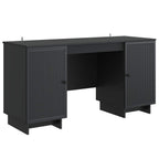 Stalas Juoda Apdirbta mediena 142,5 x 50 x 75 cm