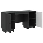 Stalas Juoda Apdirbta mediena 142,5 x 50 x 75 cm