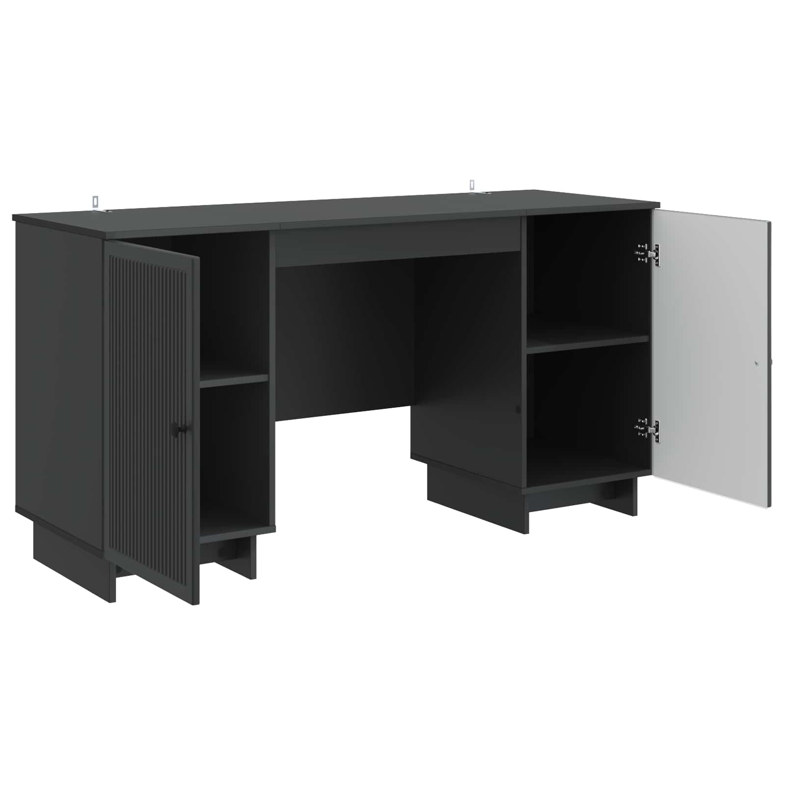 Stalas Juoda Apdirbta mediena 142,5 x 50 x 75 cm