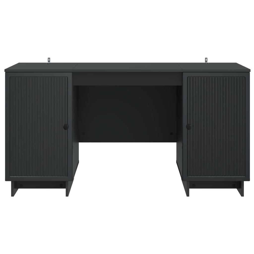 Stalas Juoda Apdirbta mediena 142,5 x 50 x 75 cm