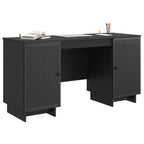 Stalas Juoda Apdirbta mediena 142,5 x 50 x 75 cm