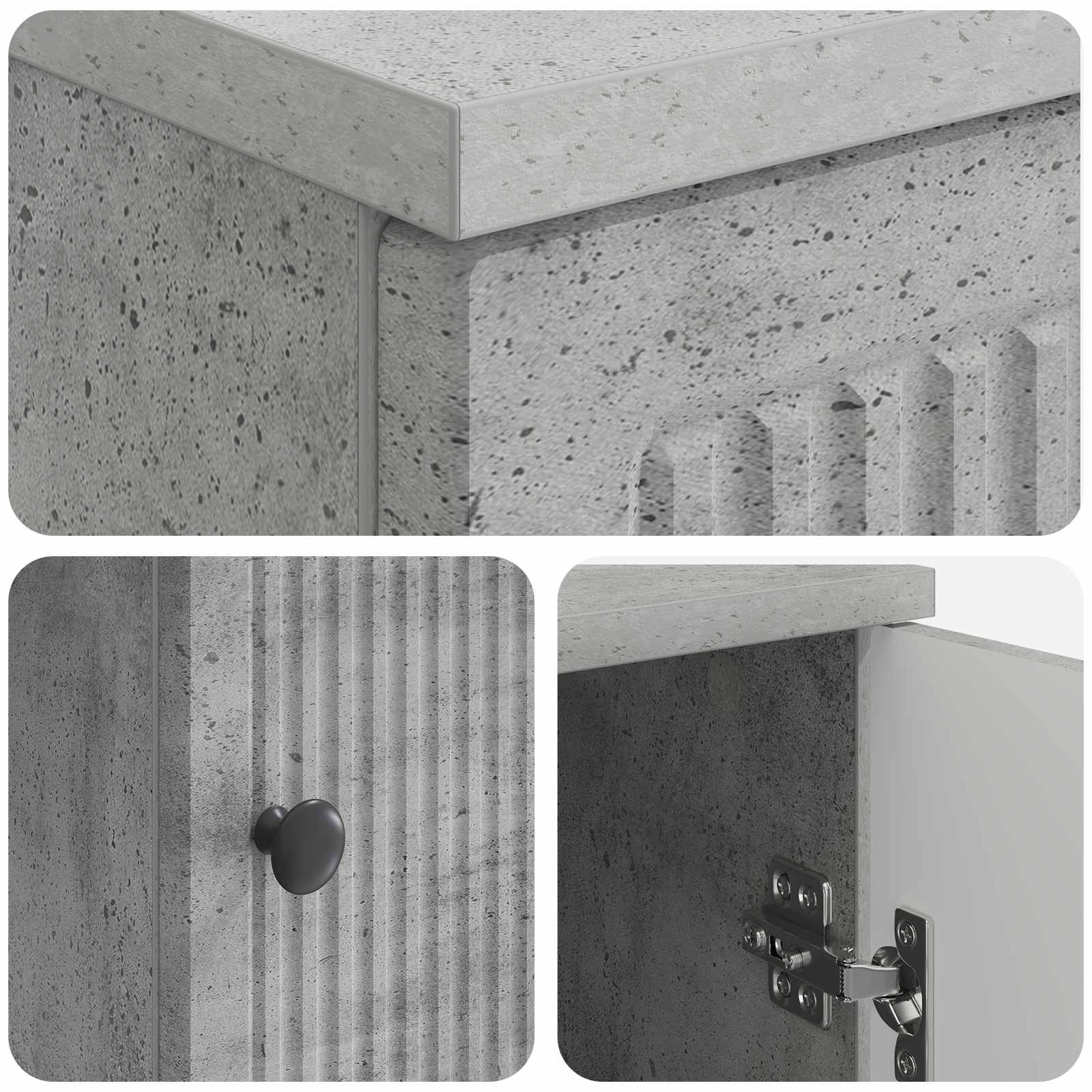 Stalas Betono pilka Apdirbta mediena 142,5 x 50 x 75 cm