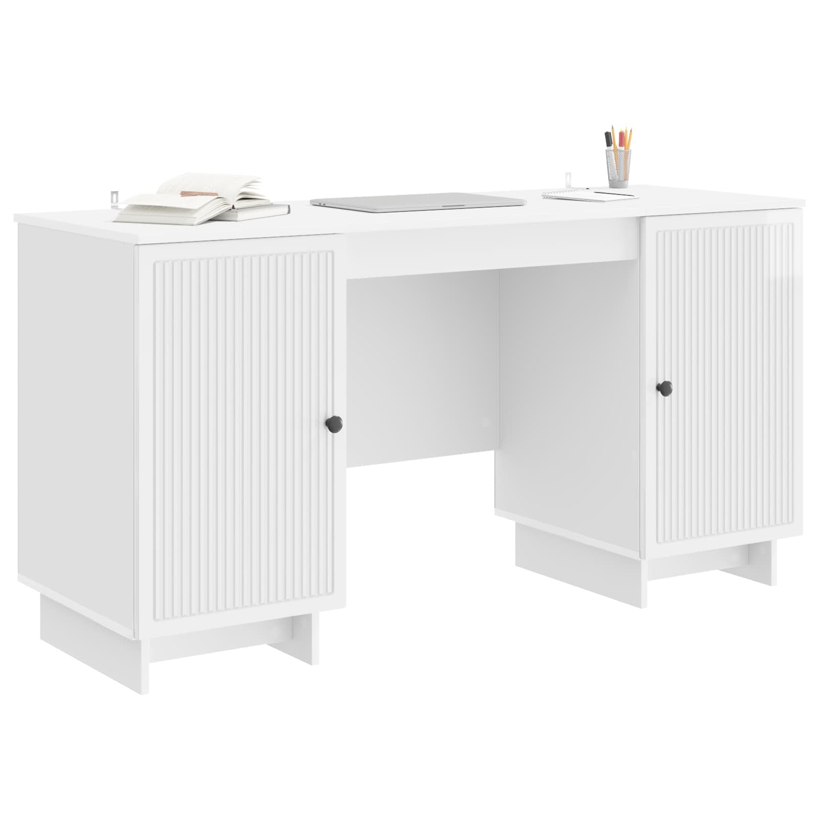 Stalas Itin blizgi balta Apdirbta mediena 142,5 x 50 x 75 cm