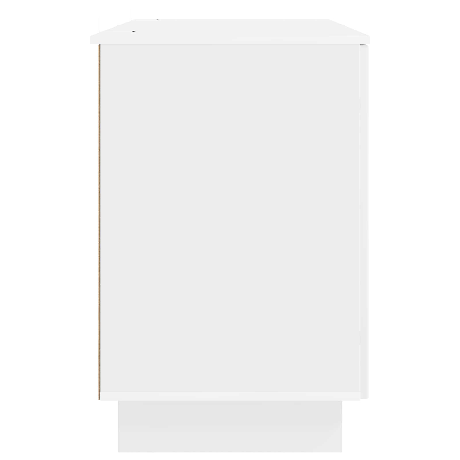 Stalas Itin blizgi balta Apdirbta mediena 142,5 x 50 x 75 cm