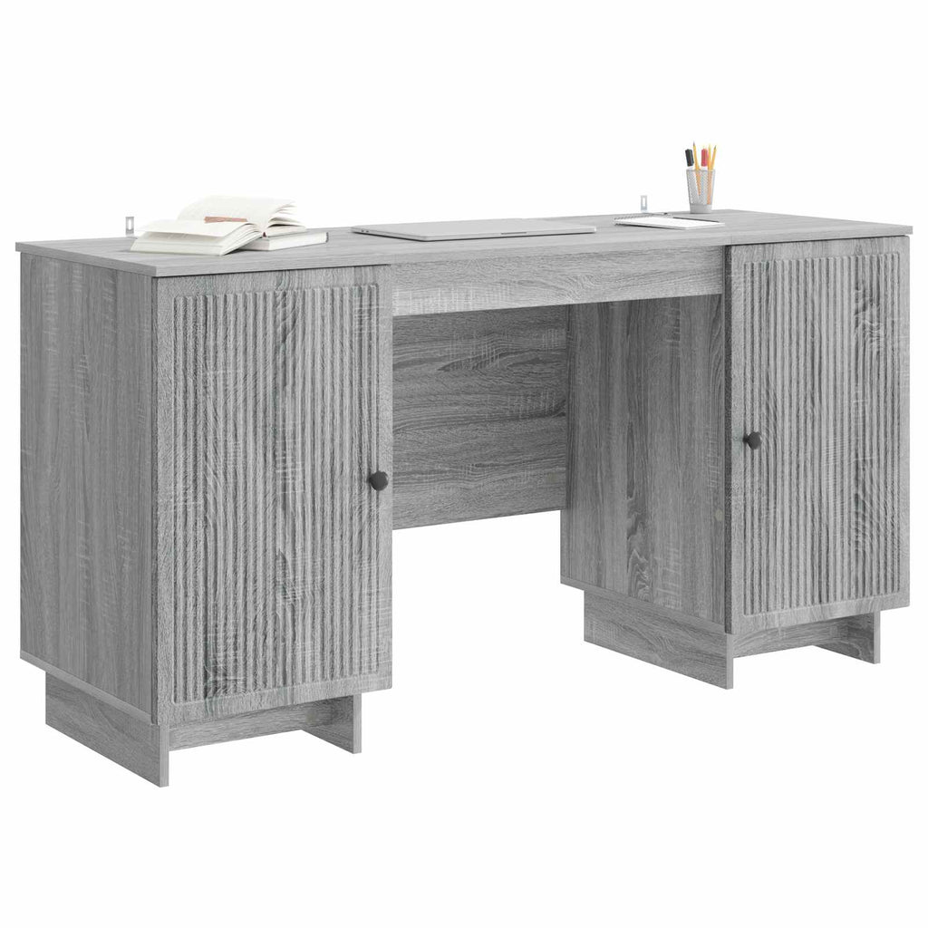 Stalas Pilka Sonoma Apdirbta mediena 142,5 x 50 x 75 cm