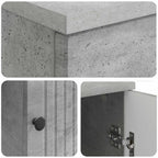 Stalas Betono pilka 142,5 x 50 x 75 cm Apdirbta mediena