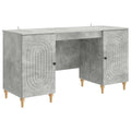 Stalas Betono pilka 142,5 x 50 x 75 cm Apdirbta mediena