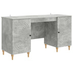 Stalas Betono pilka 142,5 x 50 x 75 cm Apdirbta mediena