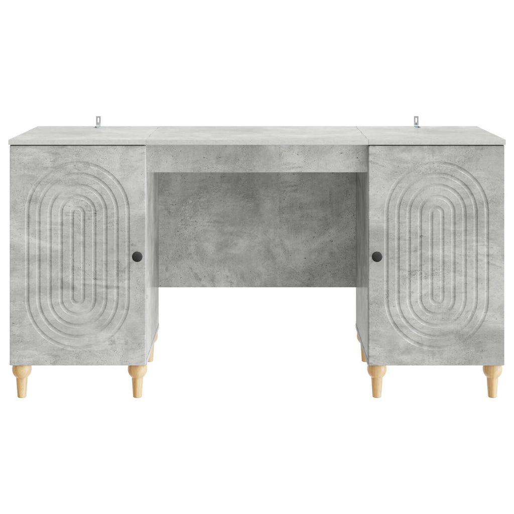 Stalas Betono pilka 142,5 x 50 x 75 cm Apdirbta mediena