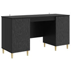 Stalas Juoda Apdirbta mediena 142,5 x 50 x 75 cm