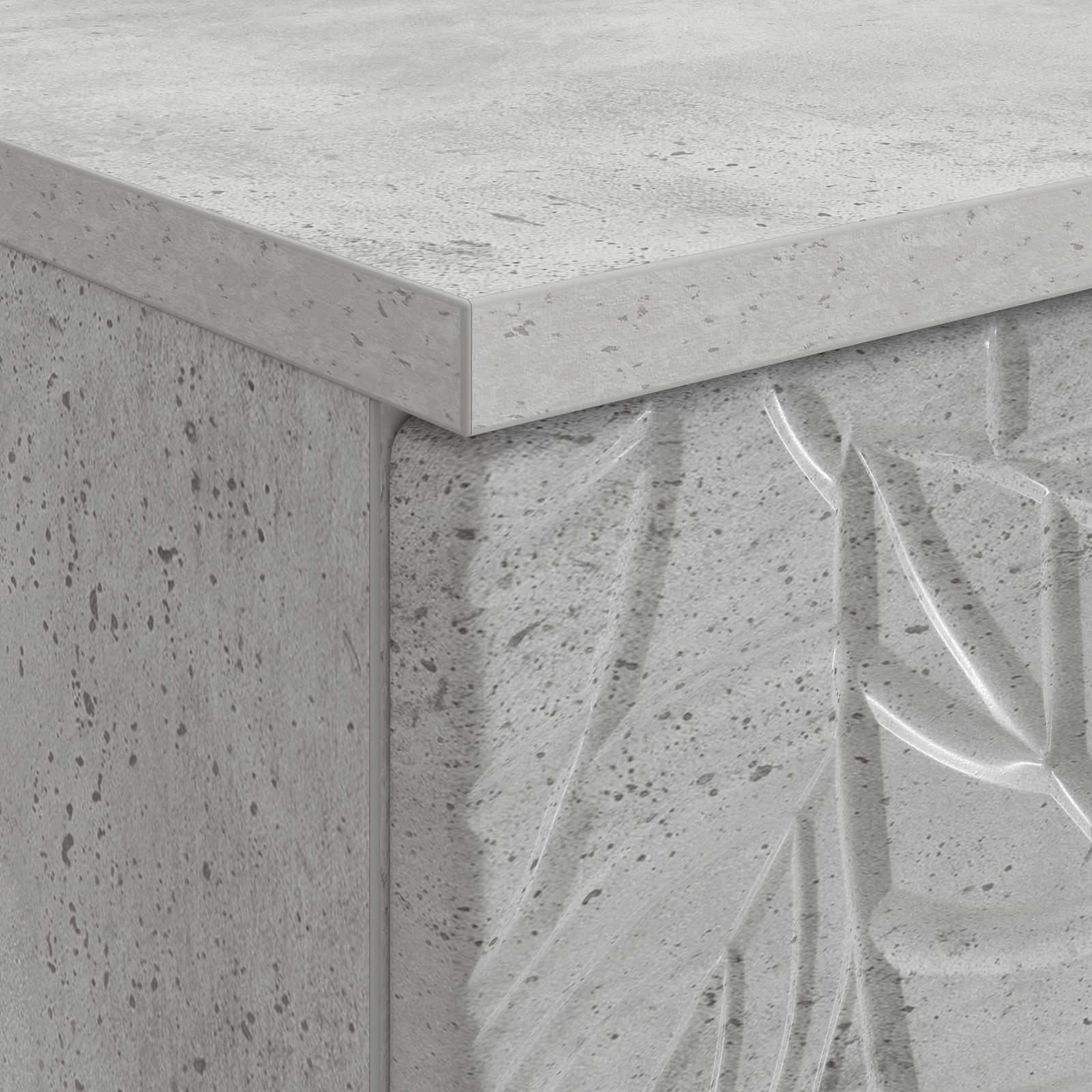 Stalas Betono pilka Apdirbta mediena 142,5 x 50 x 75 cm