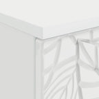 Stalas Itin blizgi balta Apdirbta mediena 142,5 x 50 x 75 cm